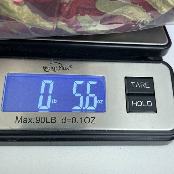 Bachrach Mens XXL Red & Gold Hawaiian Silk Shirt 5538 - Picture 7 of 7